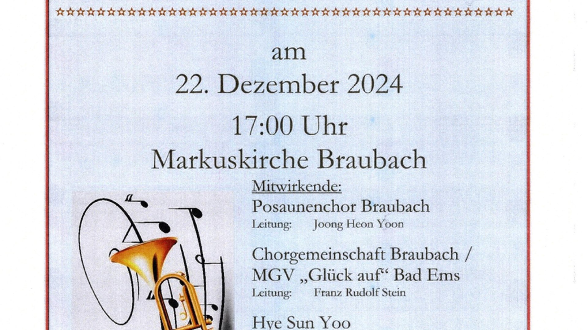 Weihnachtskonzert | &copy; Evangelische Kirchengemeinde Braubach