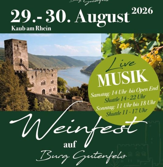 Plakat Weinfest Kaub | &copy; Stadtverwaltung Kaub