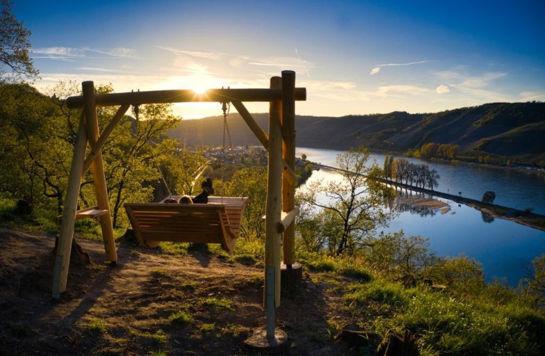 Rheinschaukel Abend | © Klaus Breitkreutz