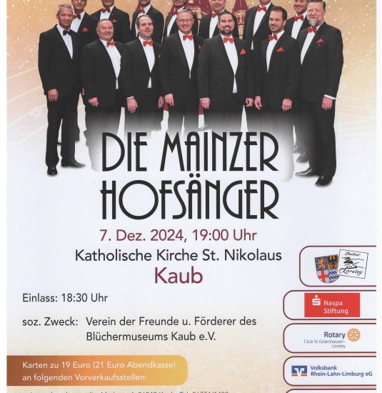 Flyer Hofsänger | © Stadt Kaub